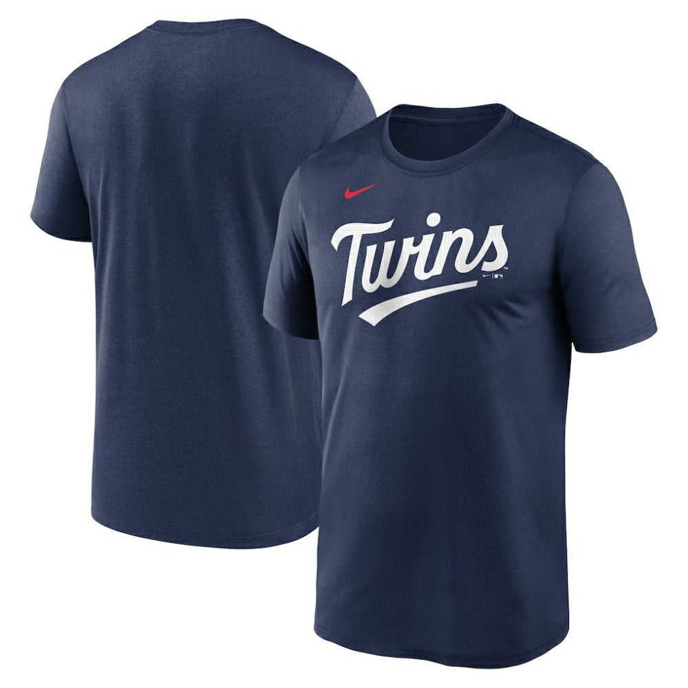 Minnesota Twins Nike Legend Fuse Wordmark T-Shirt  - Navy - Nike on Sale