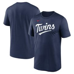 Minnesota Twins Nike Legend Fuse Wordmark T-Shirt  - Navy - Nike on Sale