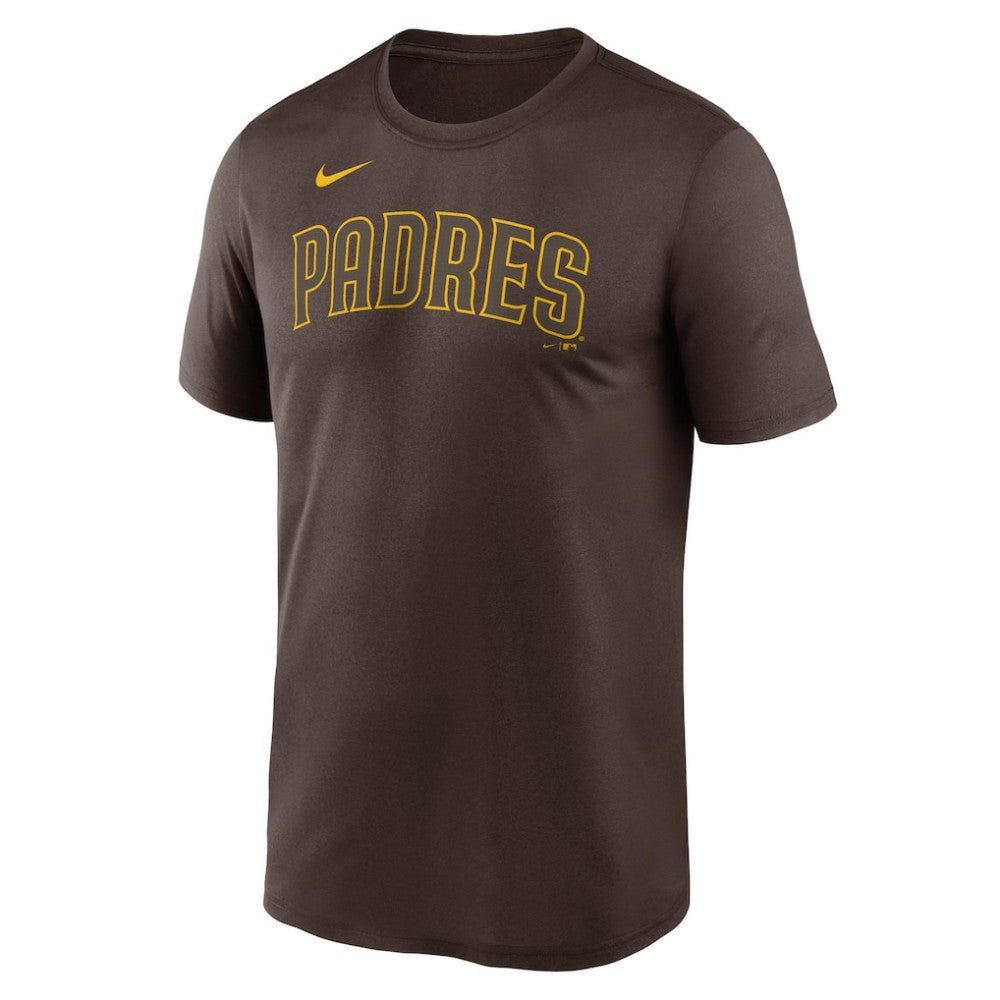 San Diego Padres Nike Legend Fuse Wordmark T-Shirt  - Brown - Nike Sale