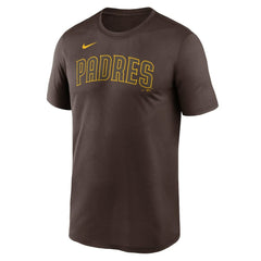 San Diego Padres Nike Legend Fuse Wordmark T-Shirt  - Brown - Nike Sale