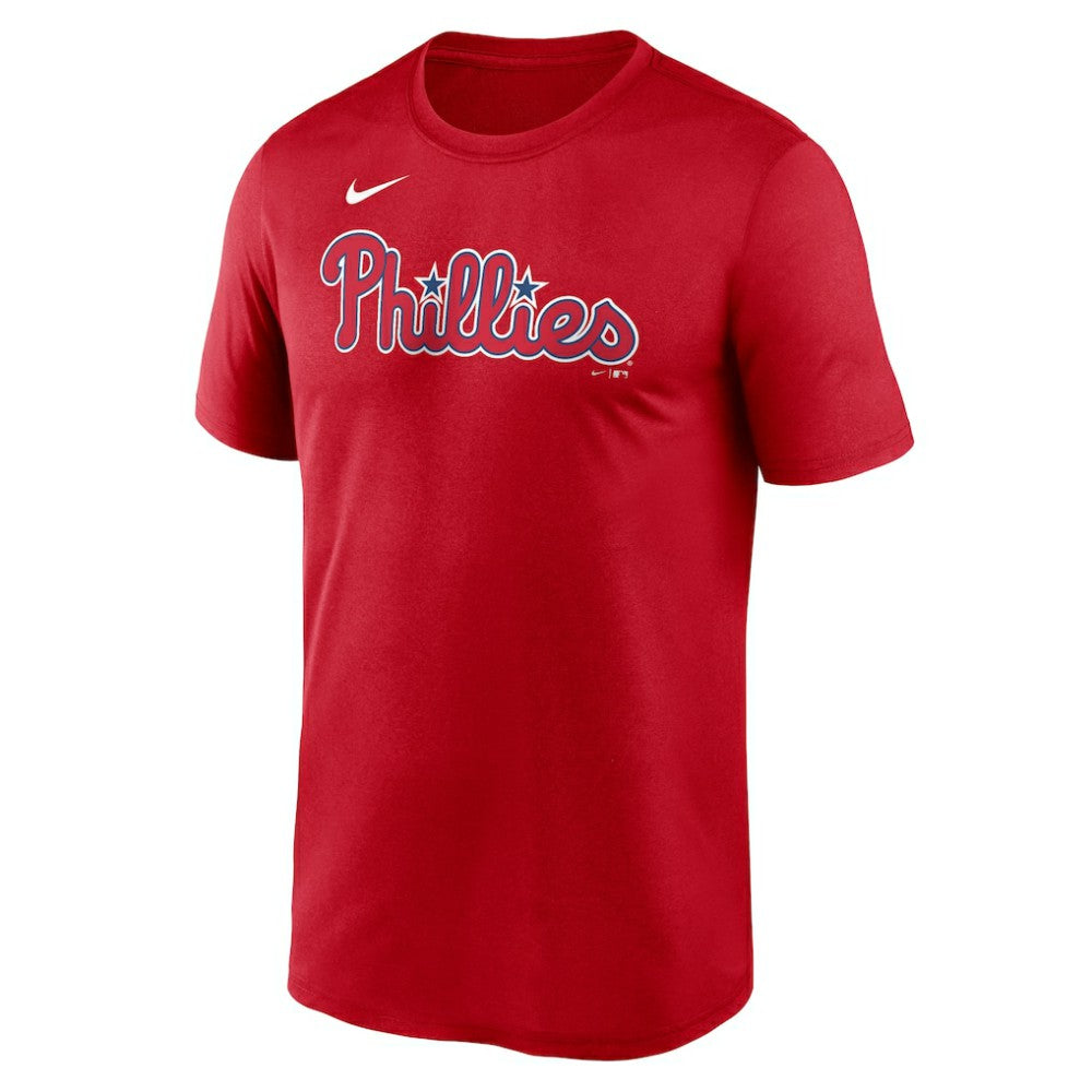 Philadelphia Phillies Nike Legend Fuse Wordmark T-Shirt  - Red - Nike Lifestyle