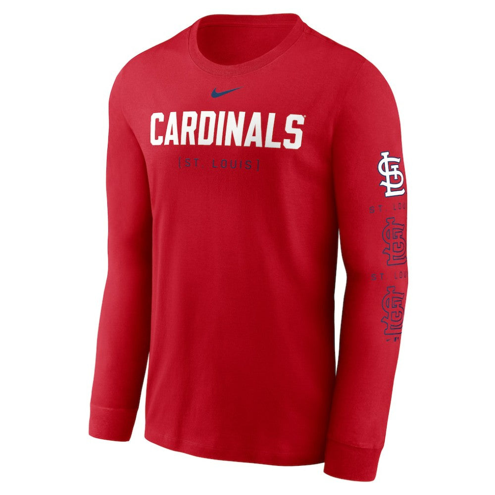 St. Louis Cardinals Nike Repeater Long Sleeve T-Shirt - Red - Nike Discount