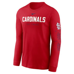 St. Louis Cardinals Nike Repeater Long Sleeve T-Shirt - Red - Nike Discount