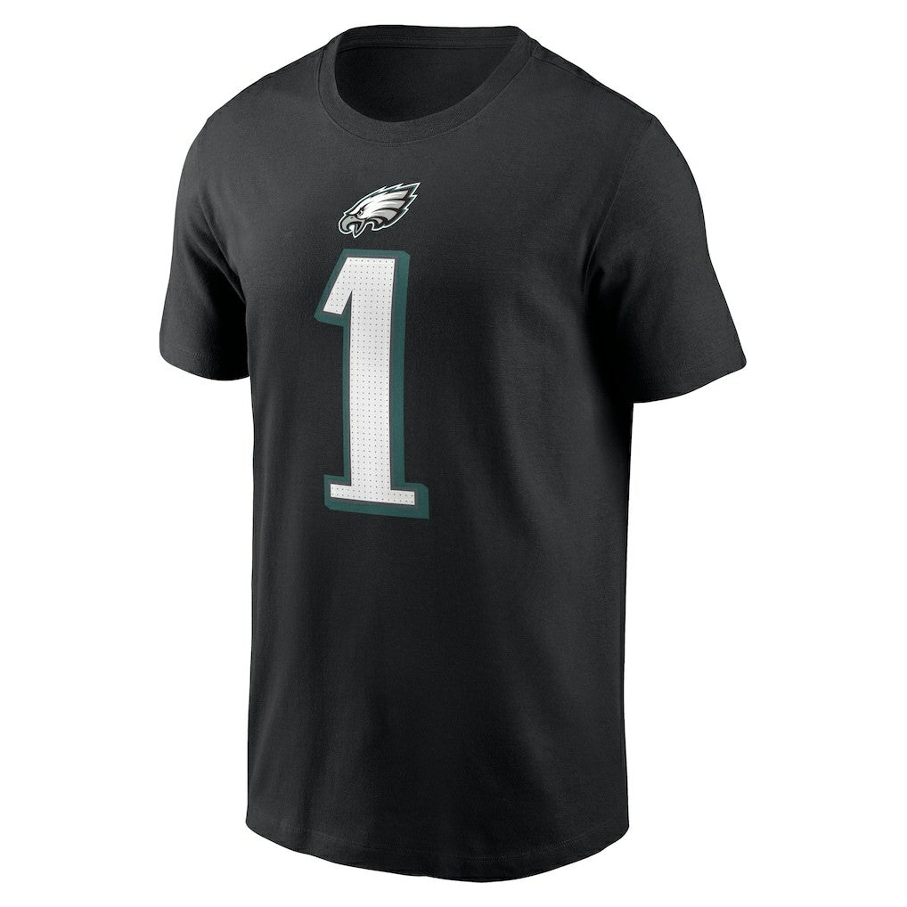 Nike Jalen Hurts Philadelphia Eagles Player Name & Number T-Shirt Black