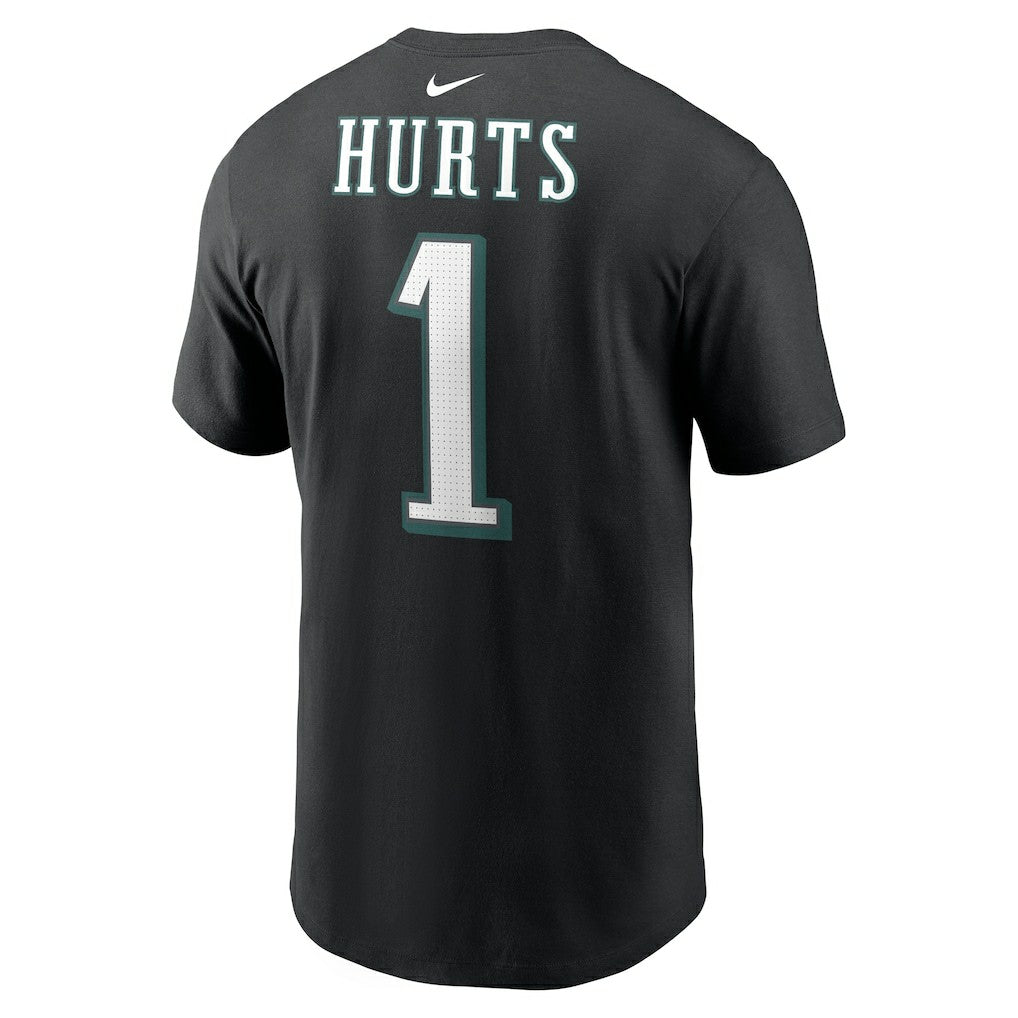 Nike Jalen Hurts Philadelphia Eagles Player Name & Number T-Shirt Black