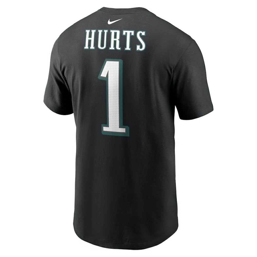 Nike Jalen Hurts Philadelphia Eagles Player Name & Number T-Shirt Black