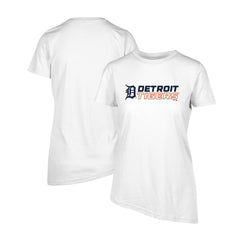 Detroit Tigers Levelwear Women's Birch Chase T-Shirt - White - MLB Discount