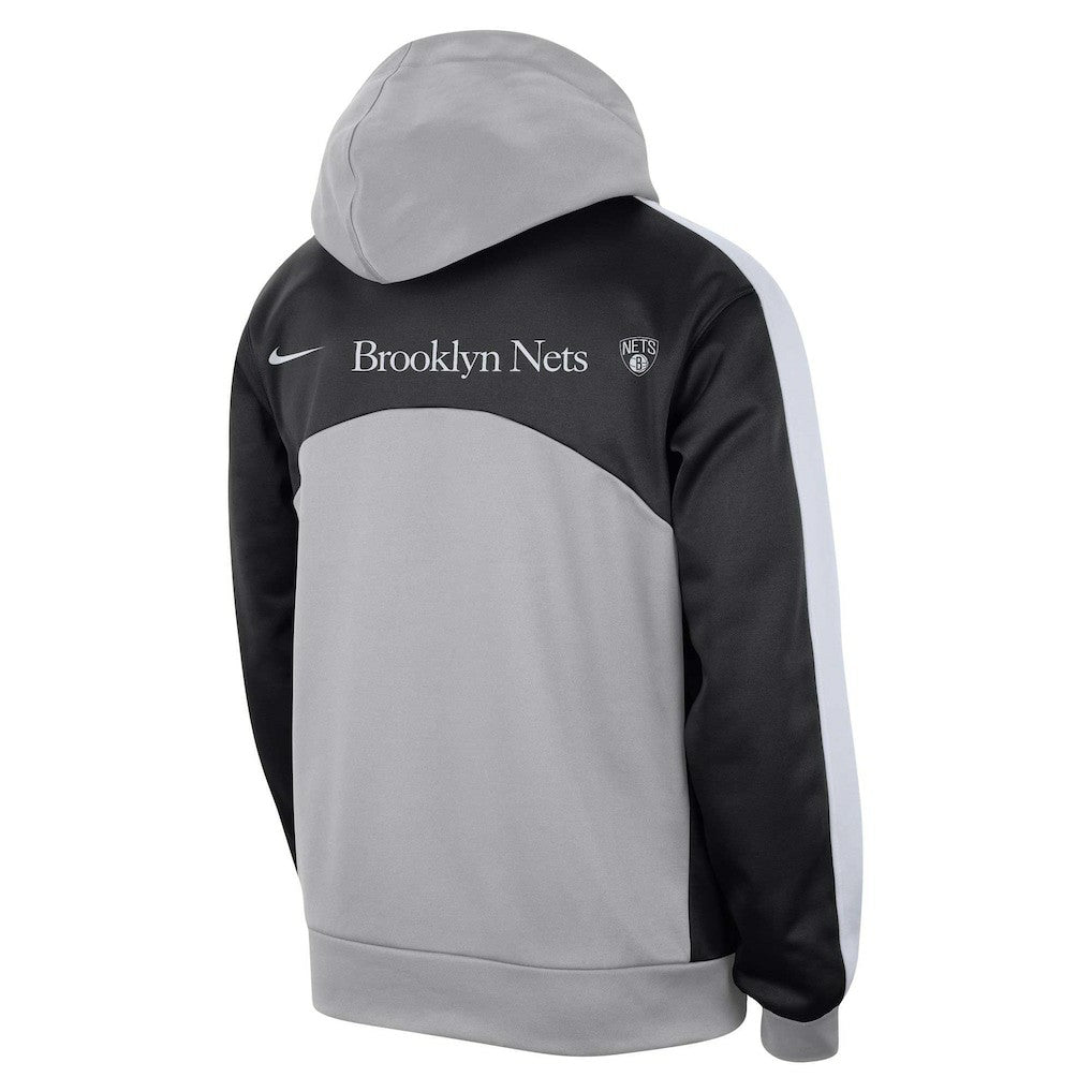 Brooklyn Nets Authentic Starting Five Force Performance Pullover Hoodie Silver/Black | Nike discount