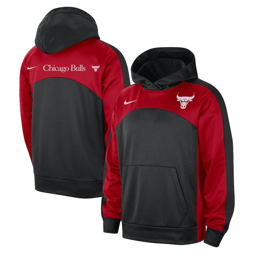 Chicago Bulls Authentic Starting Five Force Performance Pullover Hoodie Black/Red | Nike US