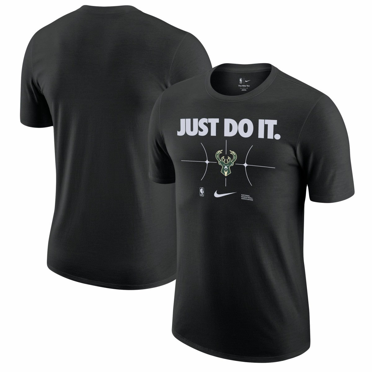 Milwaukee Bucks Just Do It T-Shirt Black | Nike discount