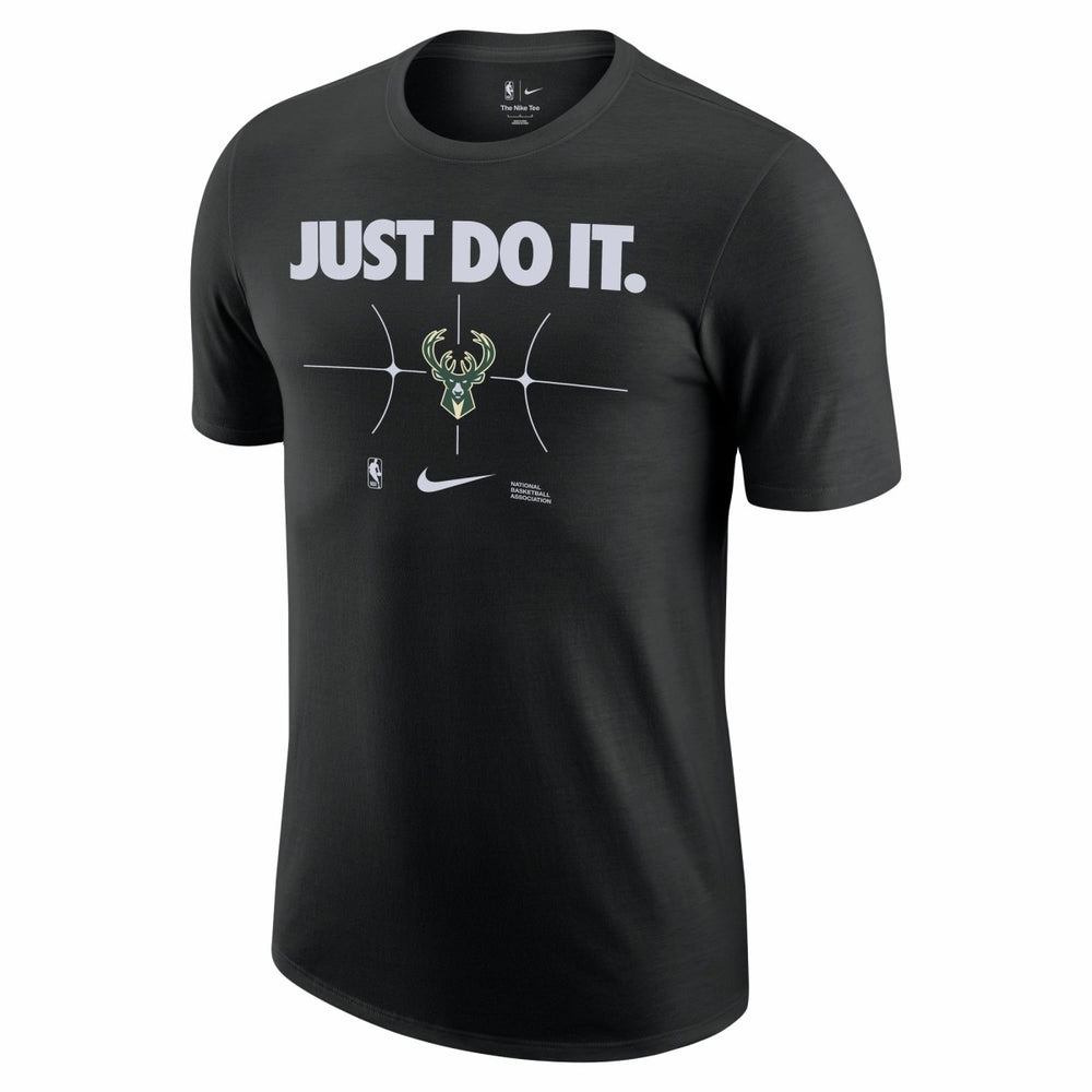 Milwaukee Bucks Just Do It T-Shirt Black | Nike discount