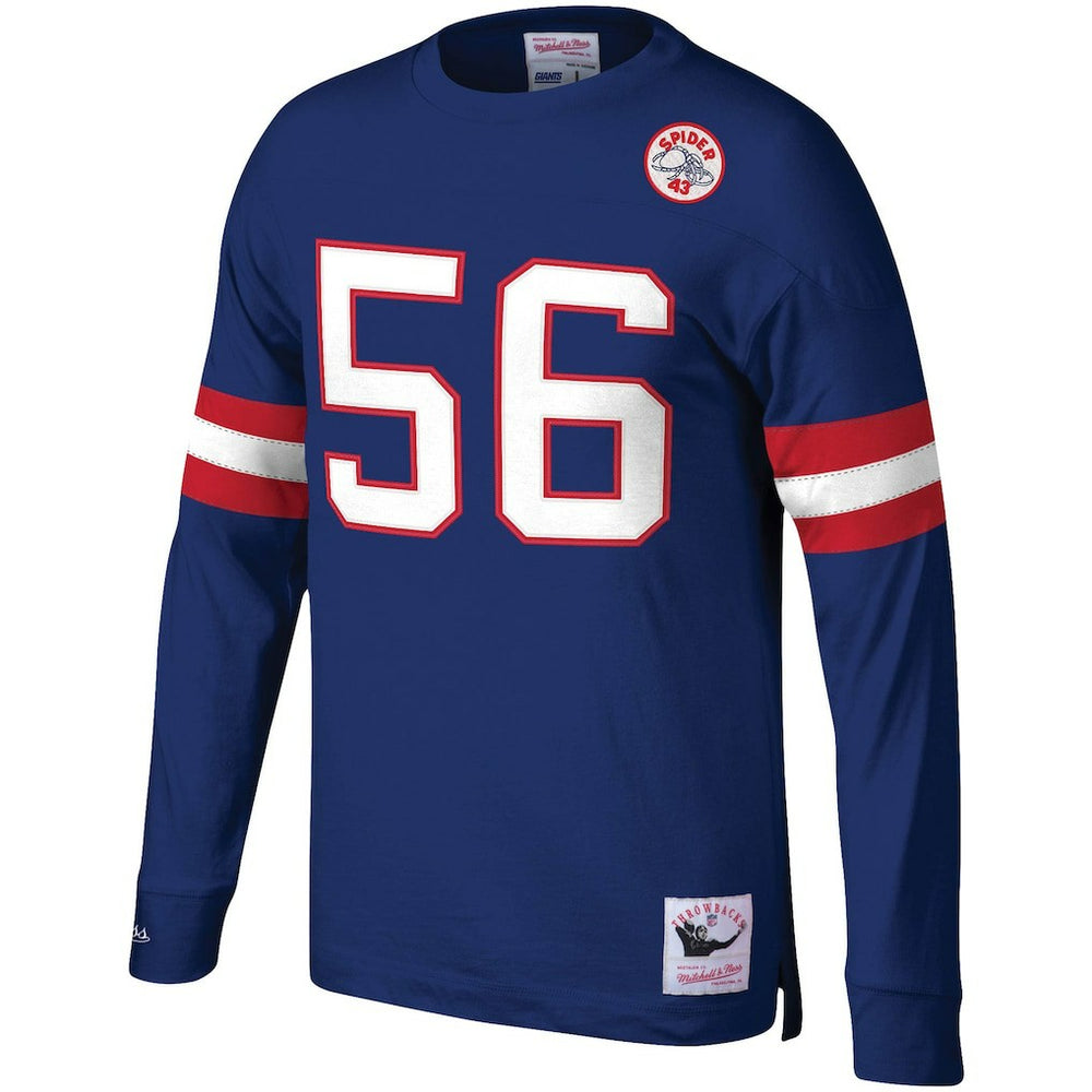 Mitchell & Ness Lawrence Taylor New York Giants Big & Tall Cut & Sew Player Name & Number Long Sleeve T-Shirt Royal