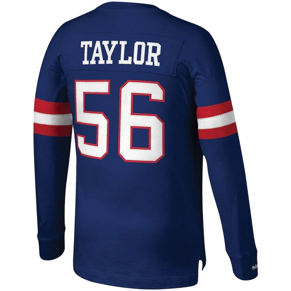 Mitchell & Ness Lawrence Taylor New York Giants Big & Tall Cut & Sew Player Name & Number Long Sleeve T-Shirt Royal