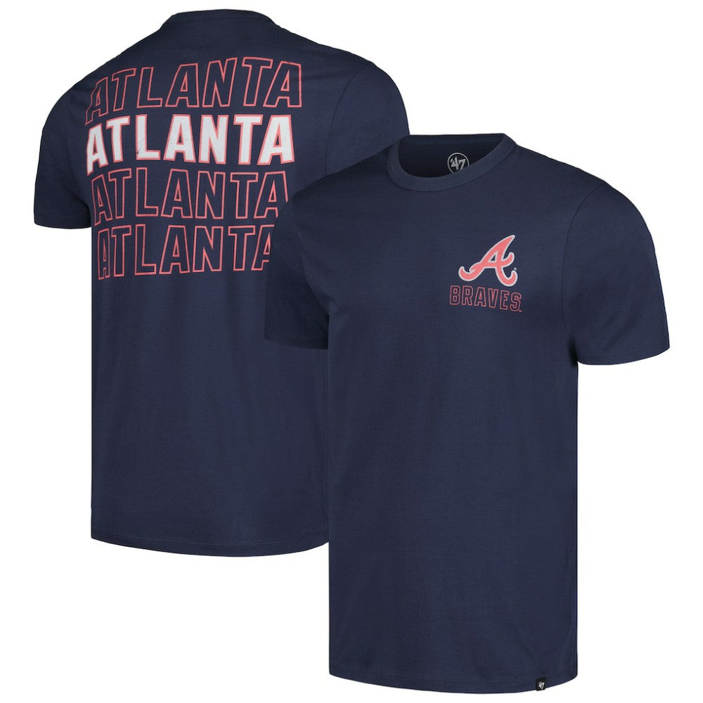 Atlanta Braves '47 Hang Back Franklin T-Shirt - Navy - 47 brand Online