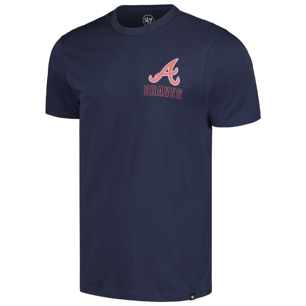 Atlanta Braves '47 Hang Back Franklin T-Shirt - Navy - 47 brand Online