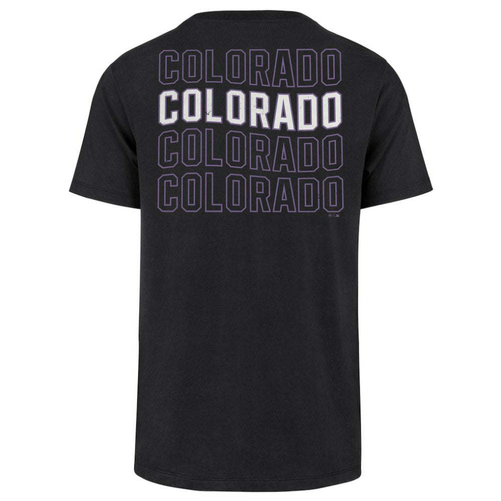 Colorado Rockies '47 Hang Back Franklin T-Shirt - Black - 47 brand on Sale