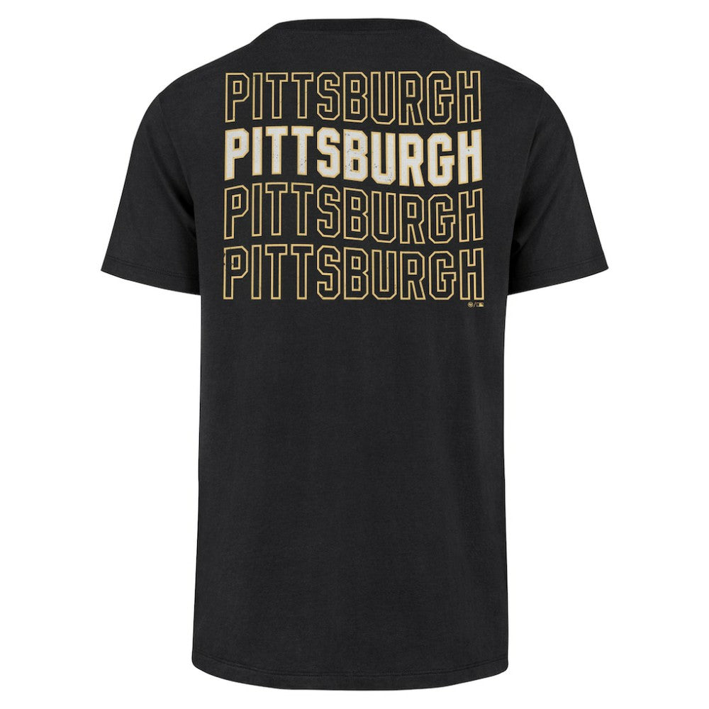Pittsburgh Pirates '47 Hang Back Franklin T-Shirt - Black - 47 brand Discount