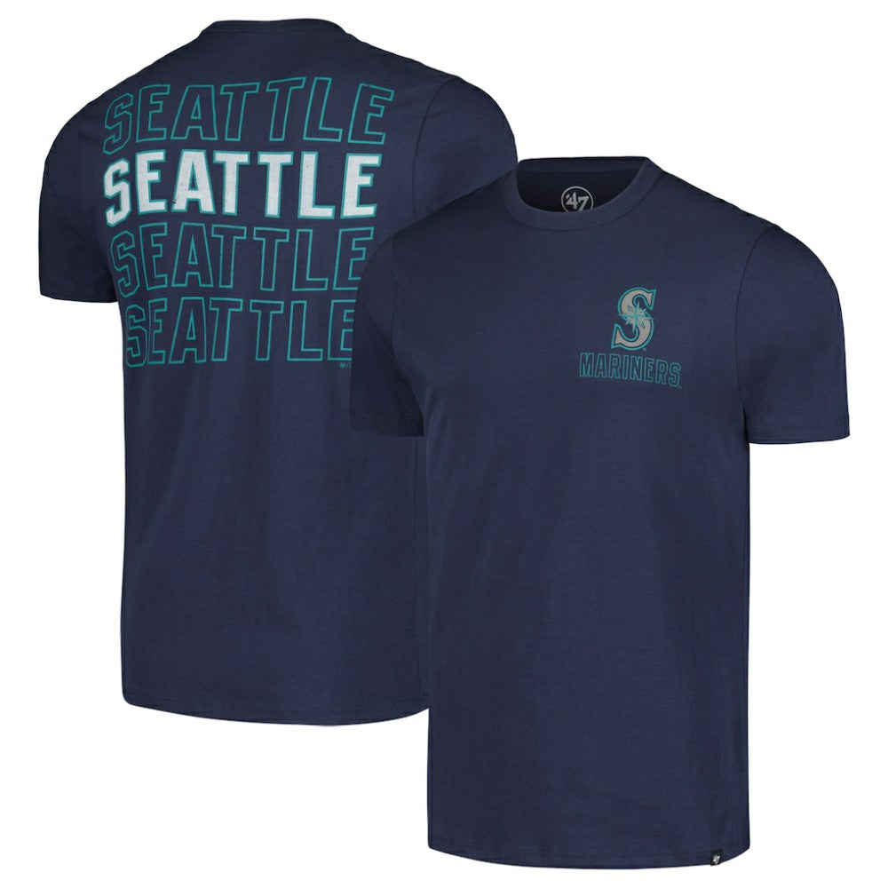 Seattle Mariners '47 Hang Back Franklin T-Shirt - Navy - 47 brand Lifestyle