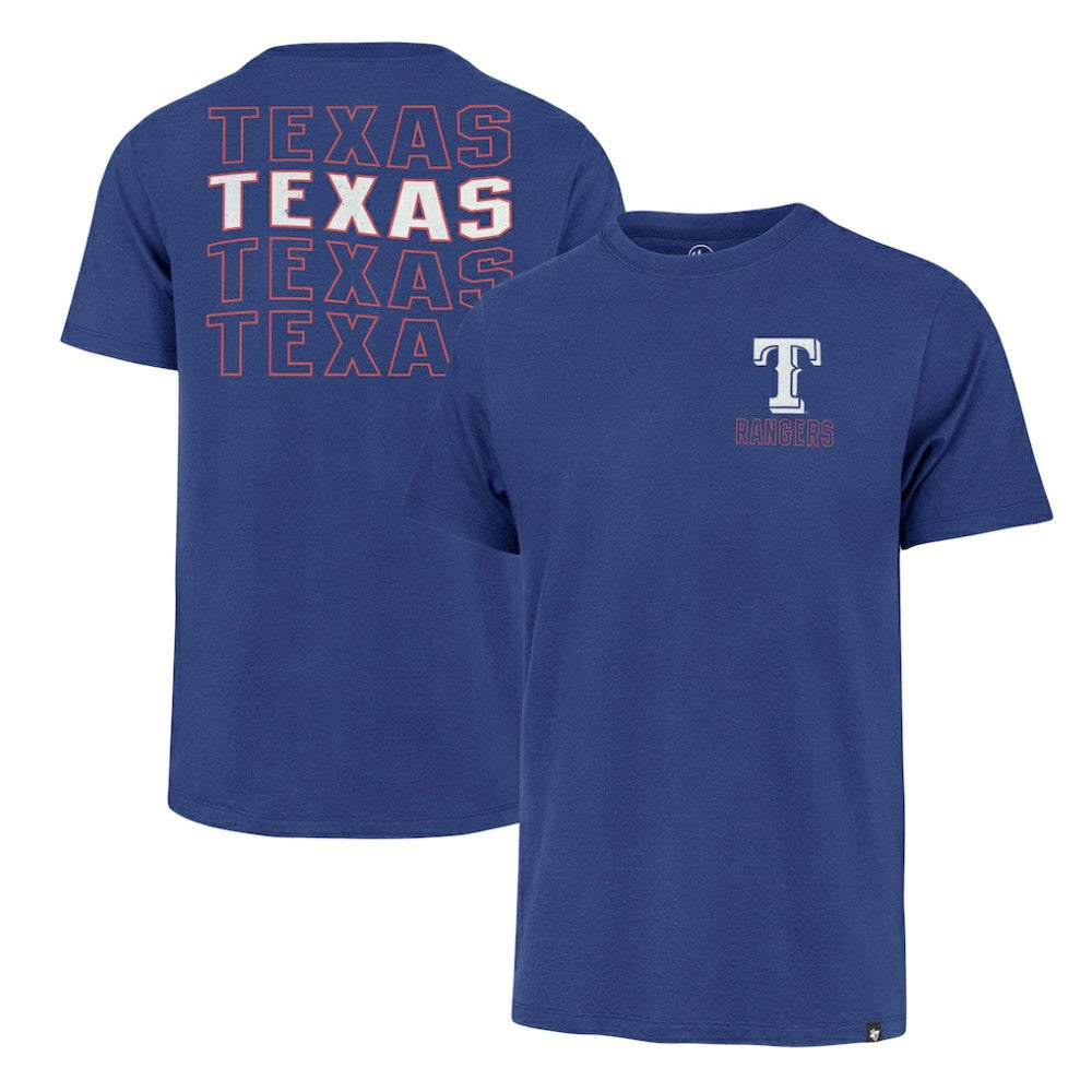 Texas Rangers '47 Hang Back Franklin T-Shirt - Royal - 47 brand Lifestyle