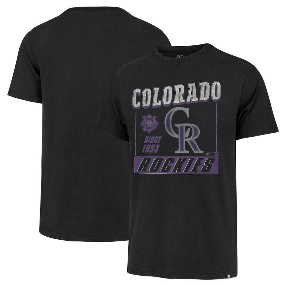 Colorado Rockies '47 Outlast Franklin T-Shirt - Black - 47 brand Discount