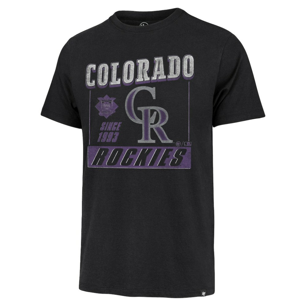 Colorado Rockies '47 Outlast Franklin T-Shirt - Black - 47 brand Discount