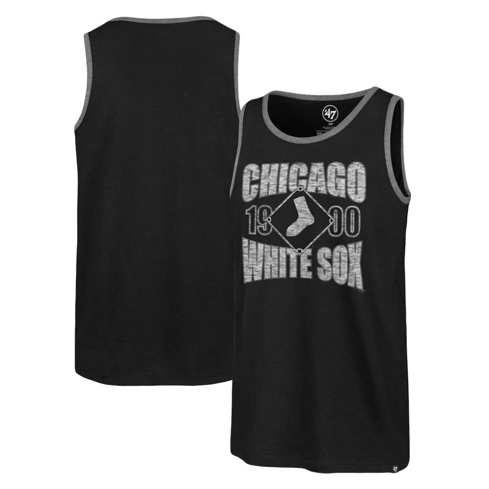 Chicago White Sox '47 Upload Franklin Tank Top - Black - 47 brand Lifestyle
