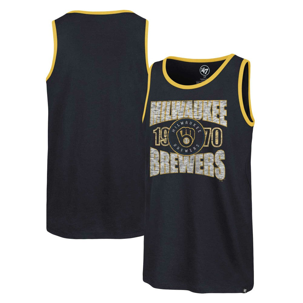 Milwaukee Brewers '47 Upload Franklin Tank Top - Navy - 47 brand on Sale