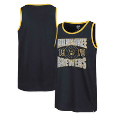Milwaukee Brewers '47 Upload Franklin Tank Top - Navy - 47 brand on Sale