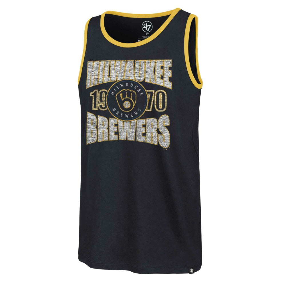 Milwaukee Brewers '47 Upload Franklin Tank Top - Navy - 47 brand on Sale