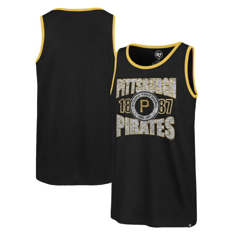 Pittsburgh Pirates '47 Upload Franklin Tank Top - Black - 47 brand Lifestyle