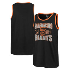 San Francisco Giants '47 Upload Franklin Tank Top - Black - 47 brand Discount