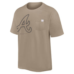 Atlanta Braves Nike Statement Max90 Pocket T-Shirt - Khaki - Nike Lifestyle