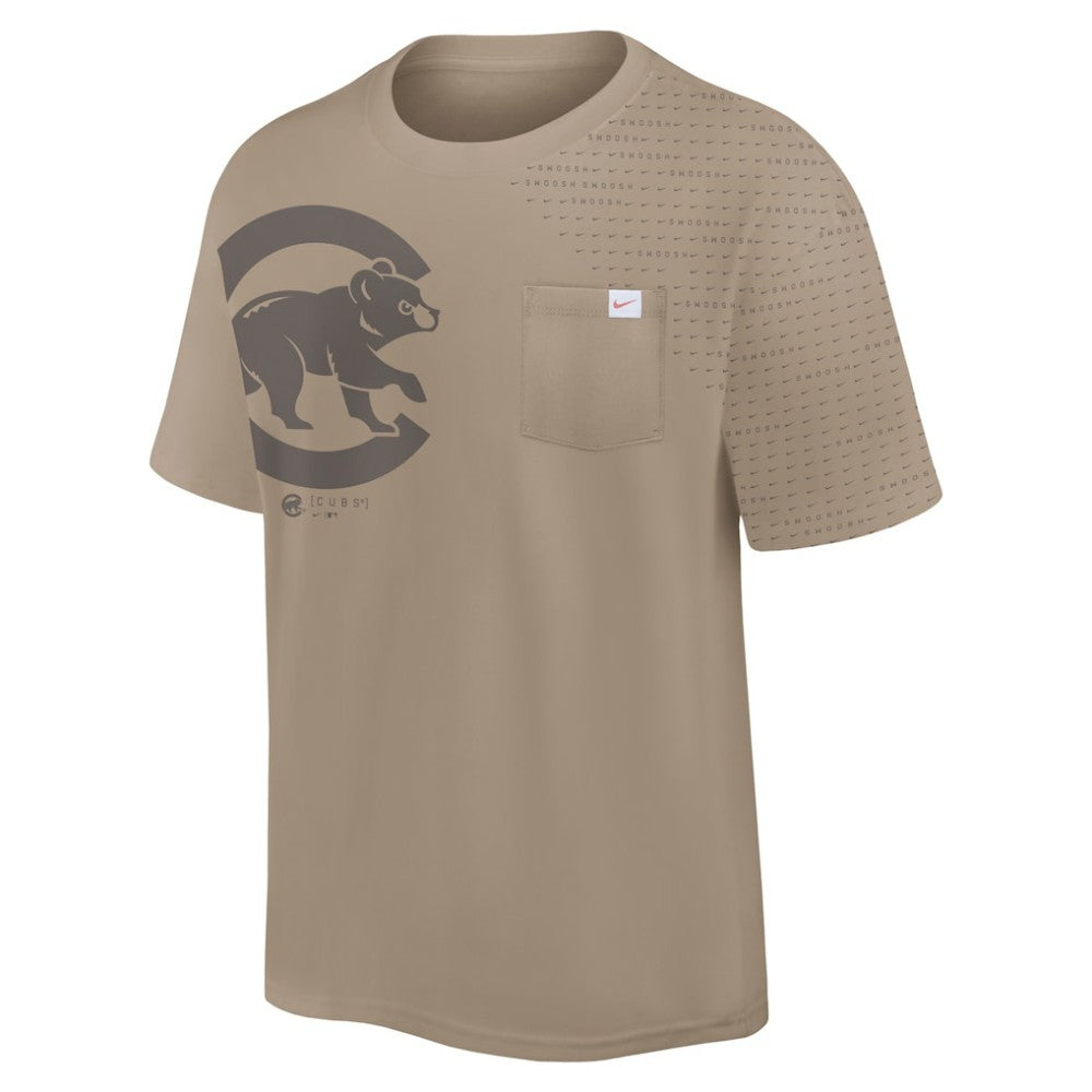 Chicago Cubs Nike Statement Max90 Pocket T-Shirt - Khaki - Nike Online