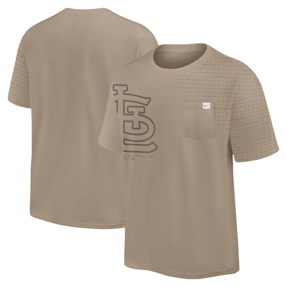 St. Louis Cardinals Nike Statement Max90 Pocket T-Shirt - Khaki - Nike on Sale
