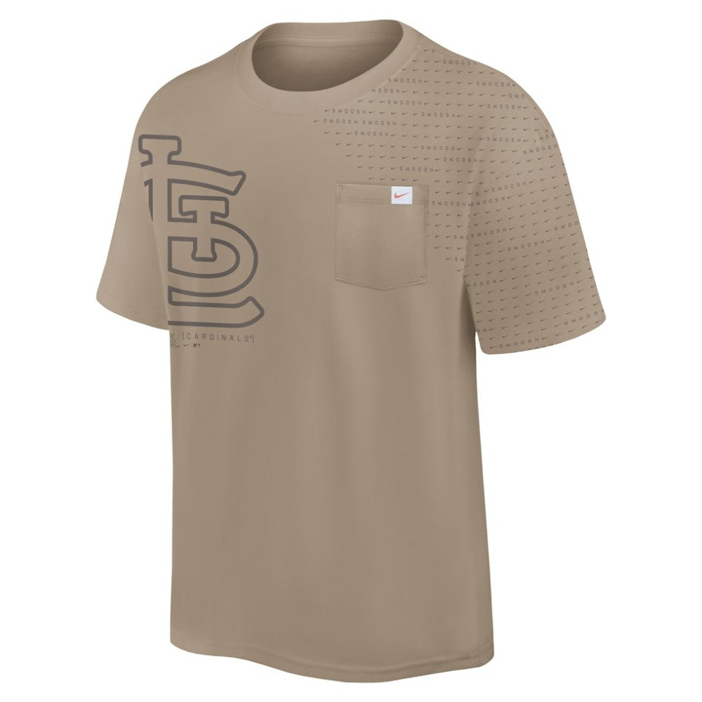 St. Louis Cardinals Nike Statement Max90 Pocket T-Shirt - Khaki - Nike on Sale