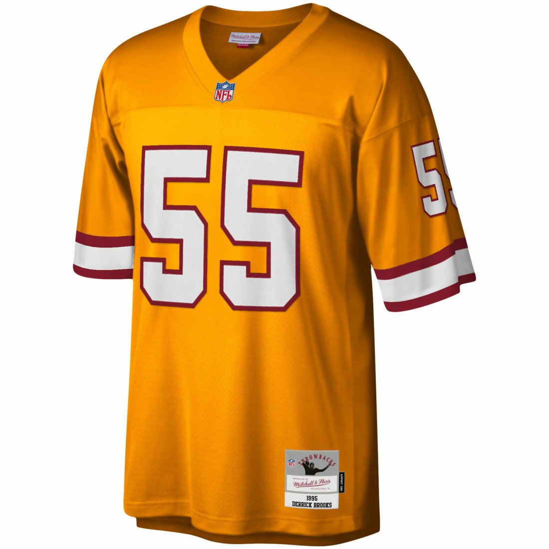 Mitchell & Ness Derrick Brooks Tampa Bay Buccaneers Big & Tall 1995 Legacy Retired Player Jersey Orange