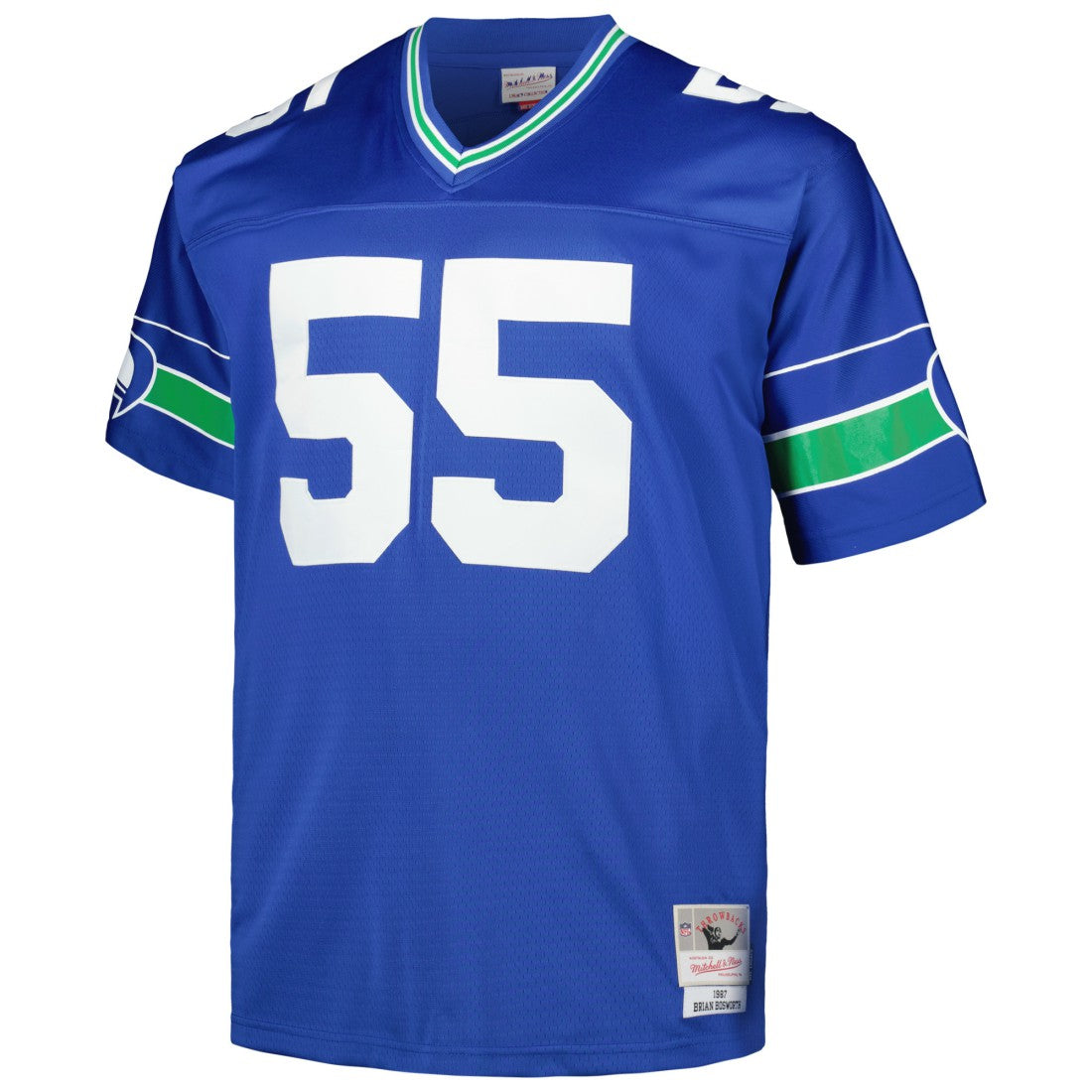 Mitchell & Ness Brian Bosworth Seattle Seahawks Big & Tall 1987 Legacy Retired Player Jersey Royal