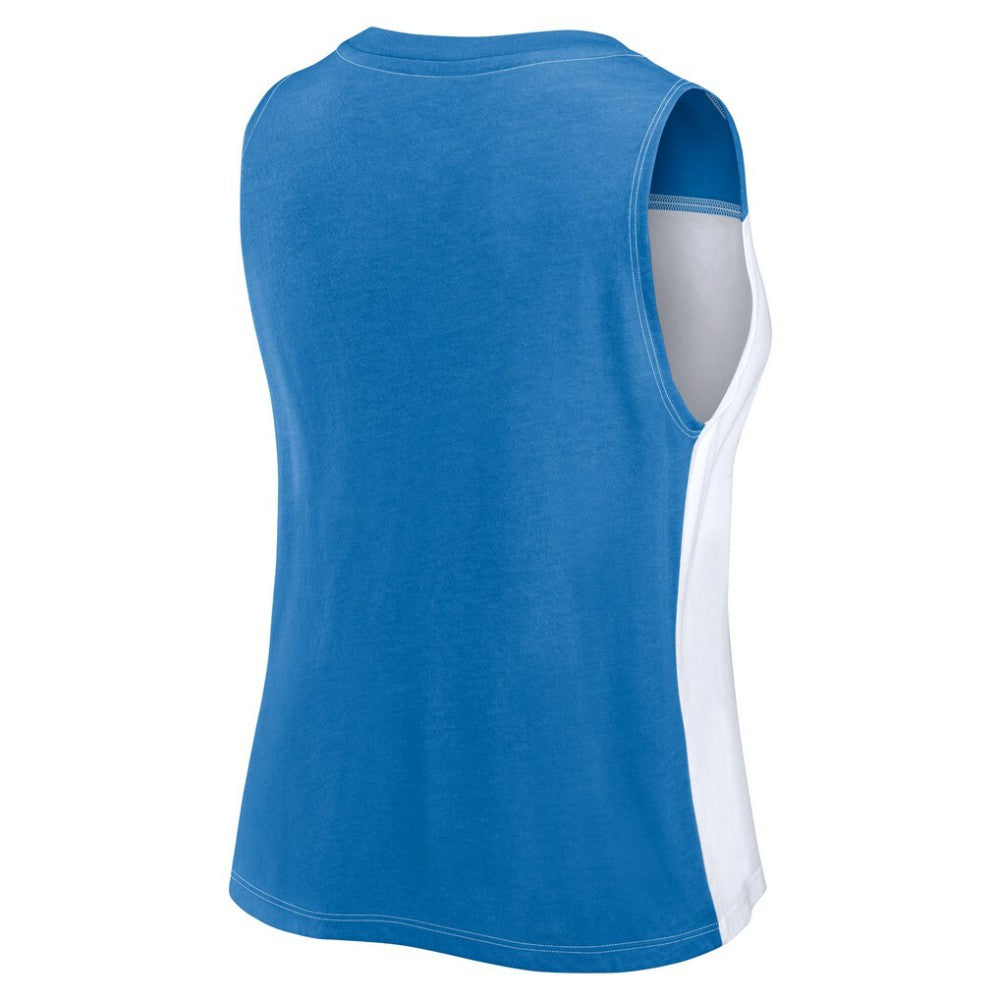 Chicago Cubs Fanatics Women's Color-Block Tank Top - Royal/White - Fanatics on Sale
