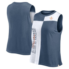 Houston Astros Fanatics Women's Color-Block Tank Top - Navy/White - Fanatics Lifestyle