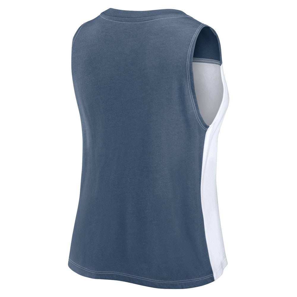Houston Astros Fanatics Women's Color-Block Tank Top - Navy/White - Fanatics Lifestyle