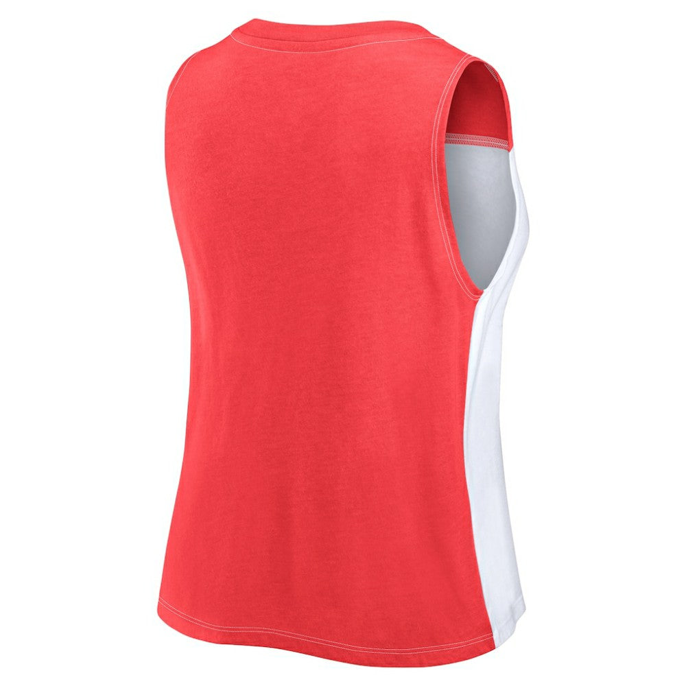 Philadelphia Phillies Fanatics Women's Color-Block Tank Top - Red/White - Fanatics Discount
