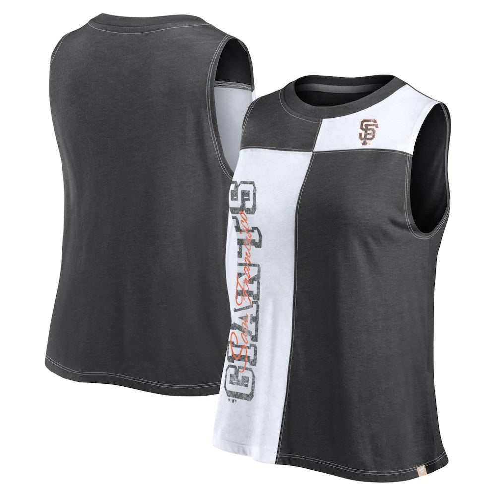 San Francisco Giants Fanatics Women's Color-Block Tank Top - Black/White - Fanatics Sale