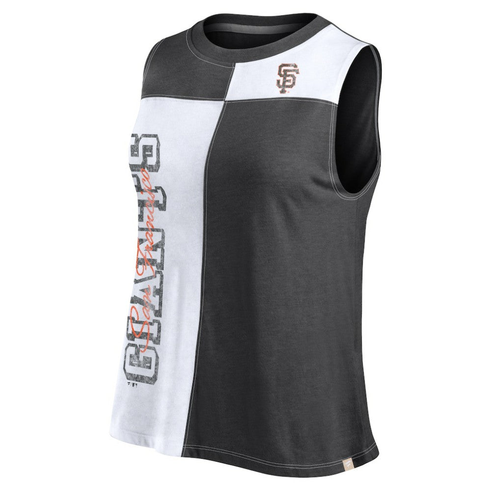 San Francisco Giants Fanatics Women's Color-Block Tank Top - Black/White - Fanatics Sale