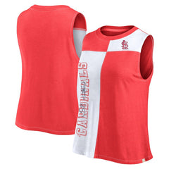 St. Louis Cardinals Fanatics Women's Color-Block Tank Top - Red/White - Fanatics Online