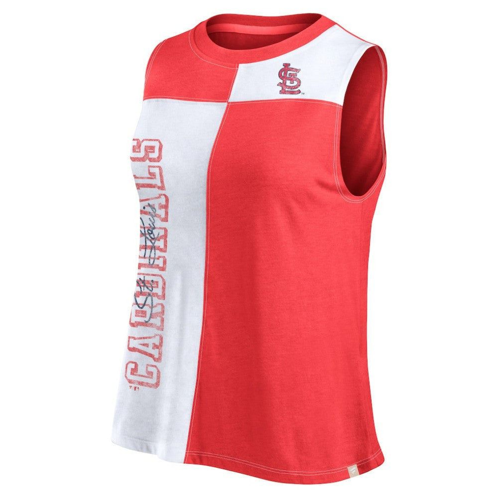 St. Louis Cardinals Fanatics Women's Color-Block Tank Top - Red/White - Fanatics Online