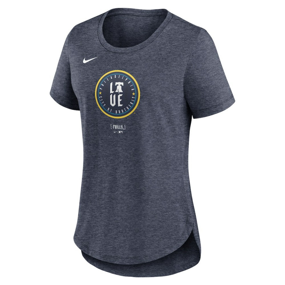 Philadelphia Phillies Nike Women's 2024 City Connect Tri-Blend T-Shirt - Navy - Nike Online