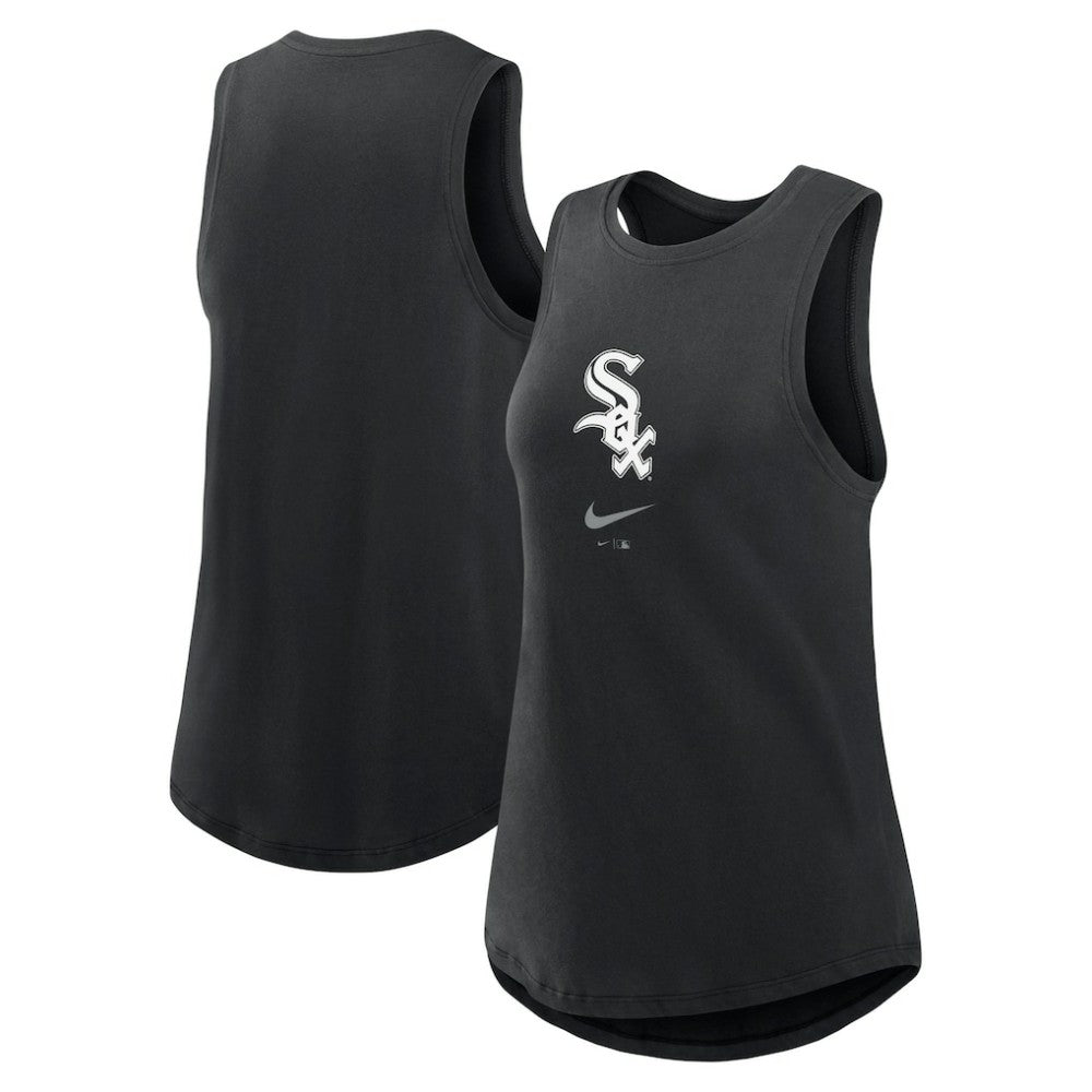 Chicago White Sox Nike Women's Legacy Icon High Neck Dri-FIT Tank Top - Black - Nike Discount
