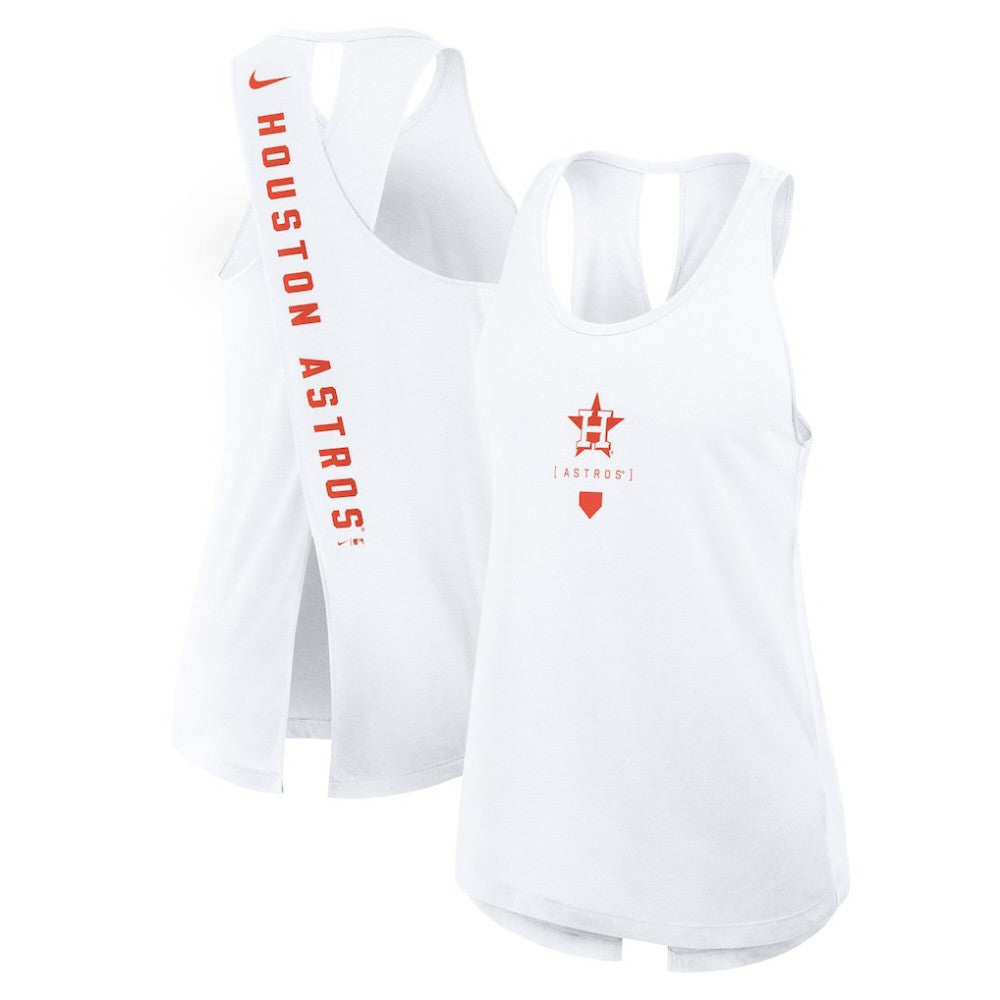 Houston Astros Nike Women's Open-Back Crisscross Dri-FIT Tank Top - White - Nike Discount