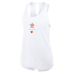 Houston Astros Nike Women's Open-Back Crisscross Dri-FIT Tank Top - White - Nike Discount