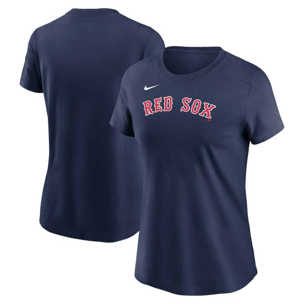 Boston Red Sox Nike Women's Wordmark T-Shirt - Navy - Nike Online